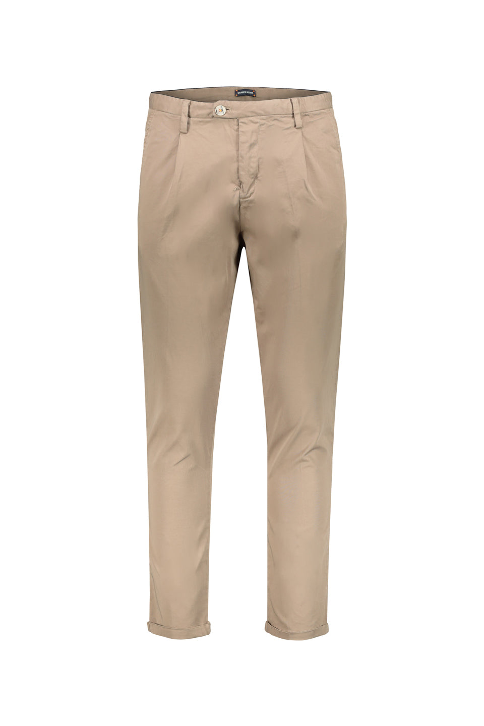 Easy Front Pleat Trousers In Stone