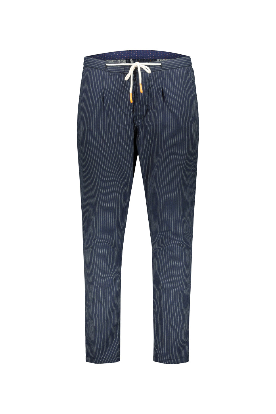 Pin Striped Breezy Denim Knotted Trousers