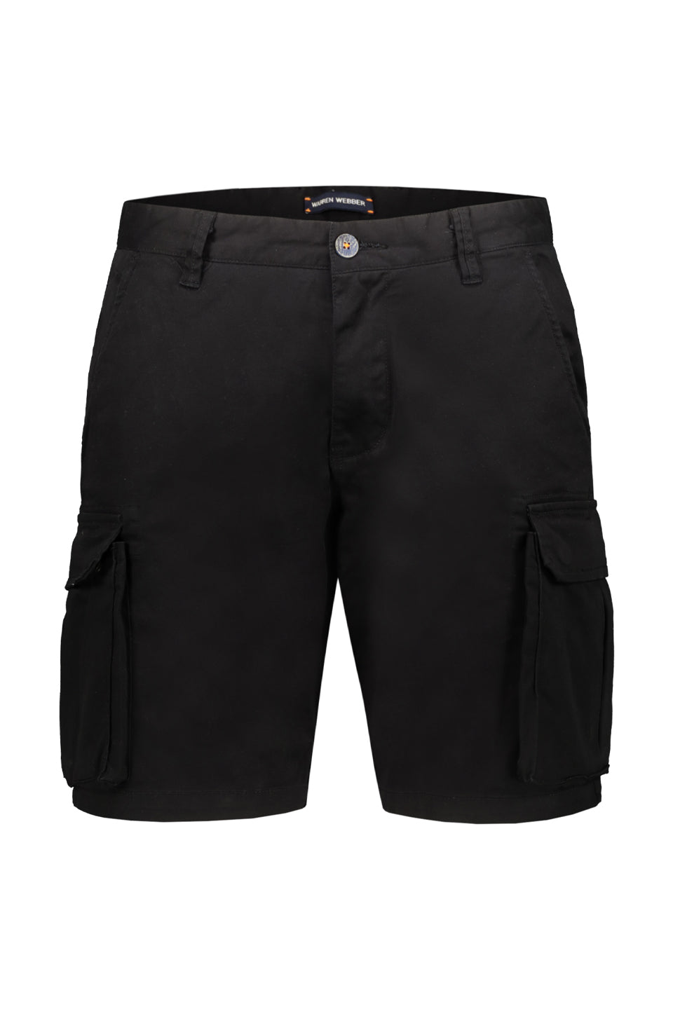 Fitted Cargo Shorts In Black