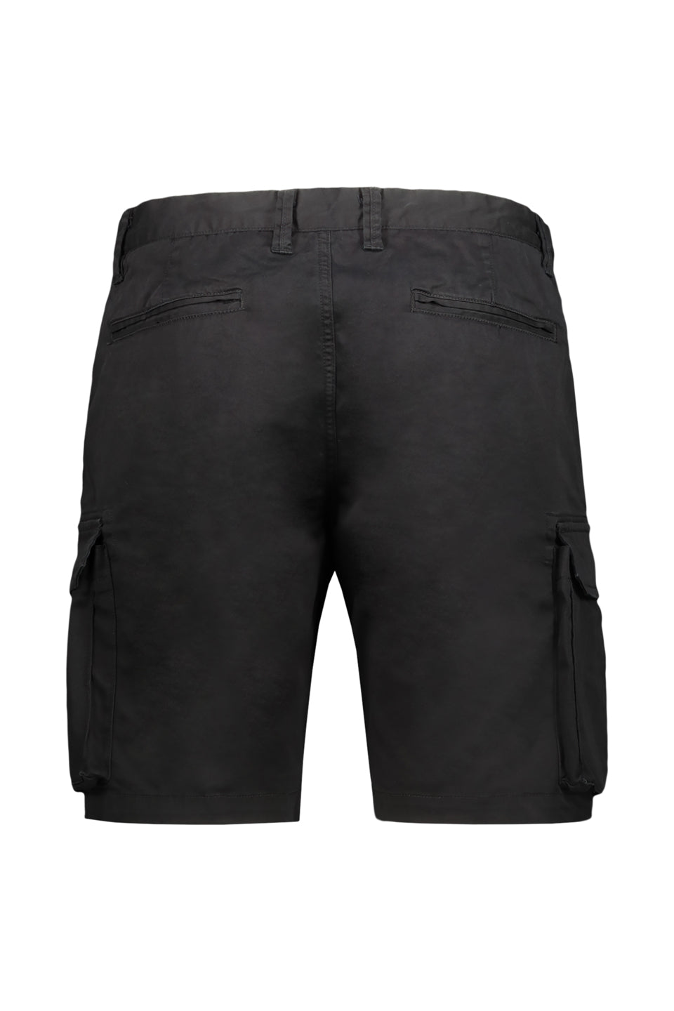 Fitted Cargo Shorts In Black