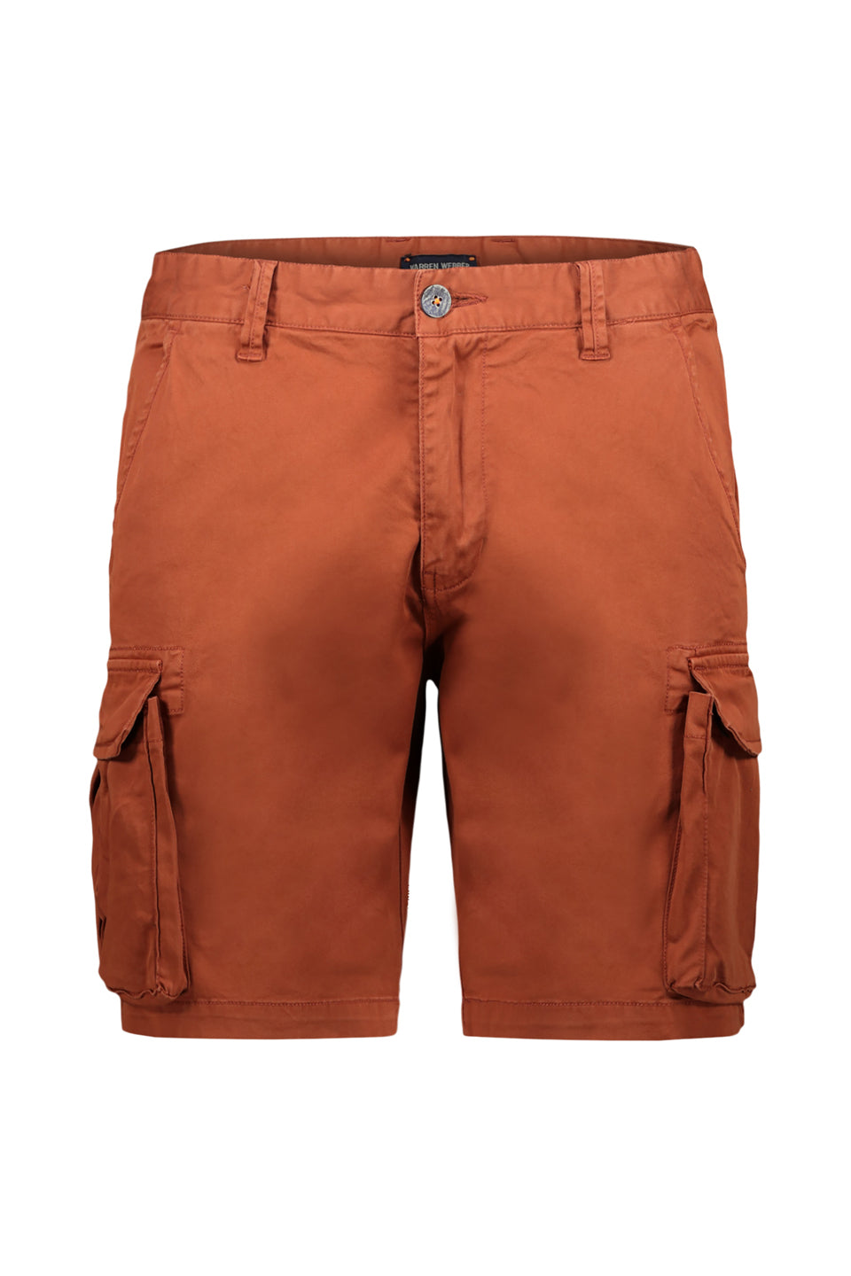 Fitted Cargo Shorts In Tangerine