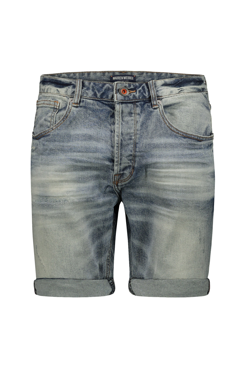 Acid Wash Blue Jean Shorts