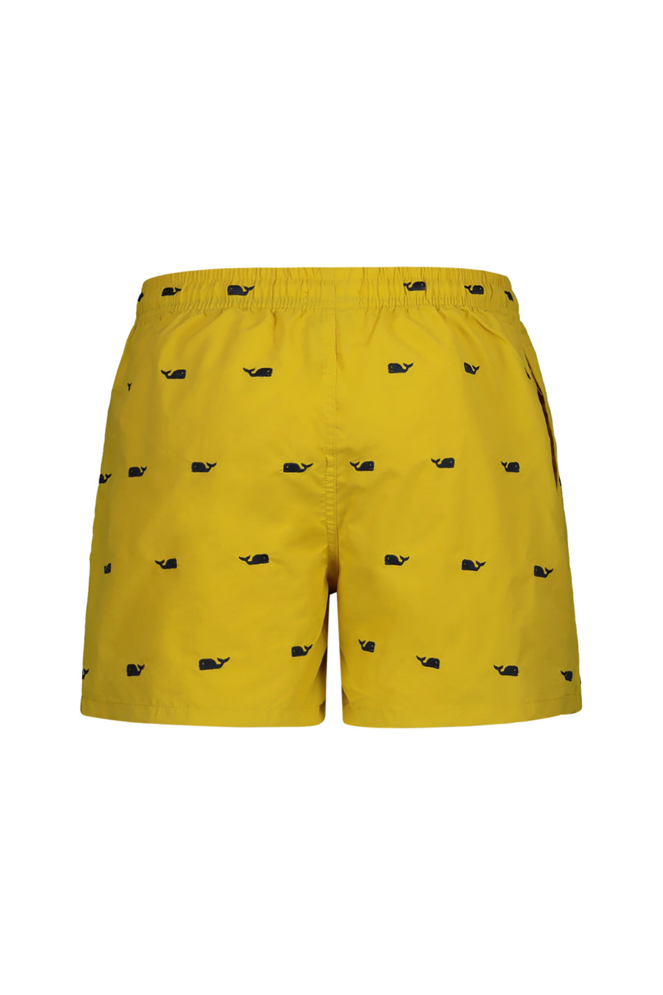 Whale Detail Swim Shorts In Yellow