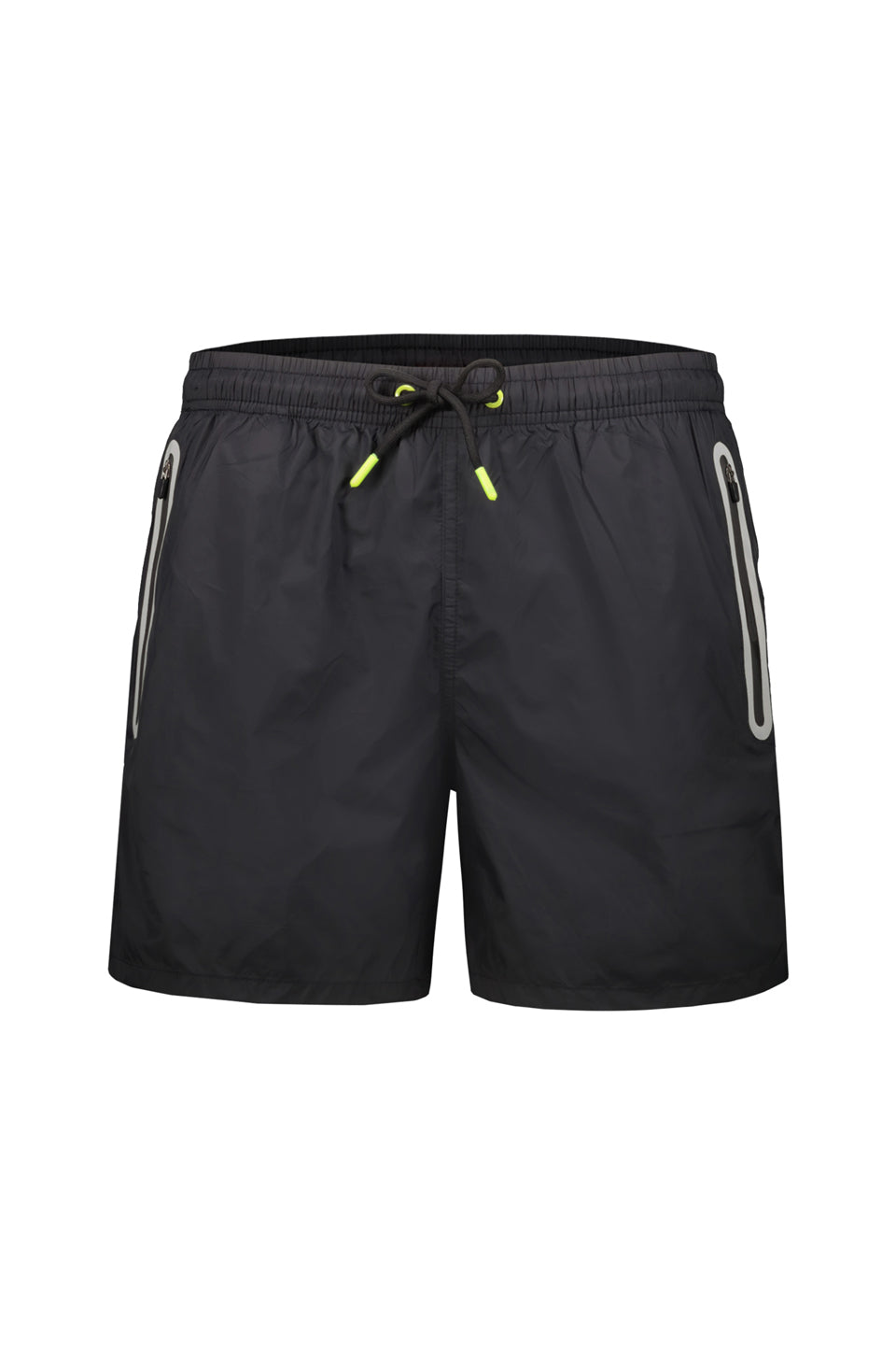 Pocket Detail Swim Shorts In Black