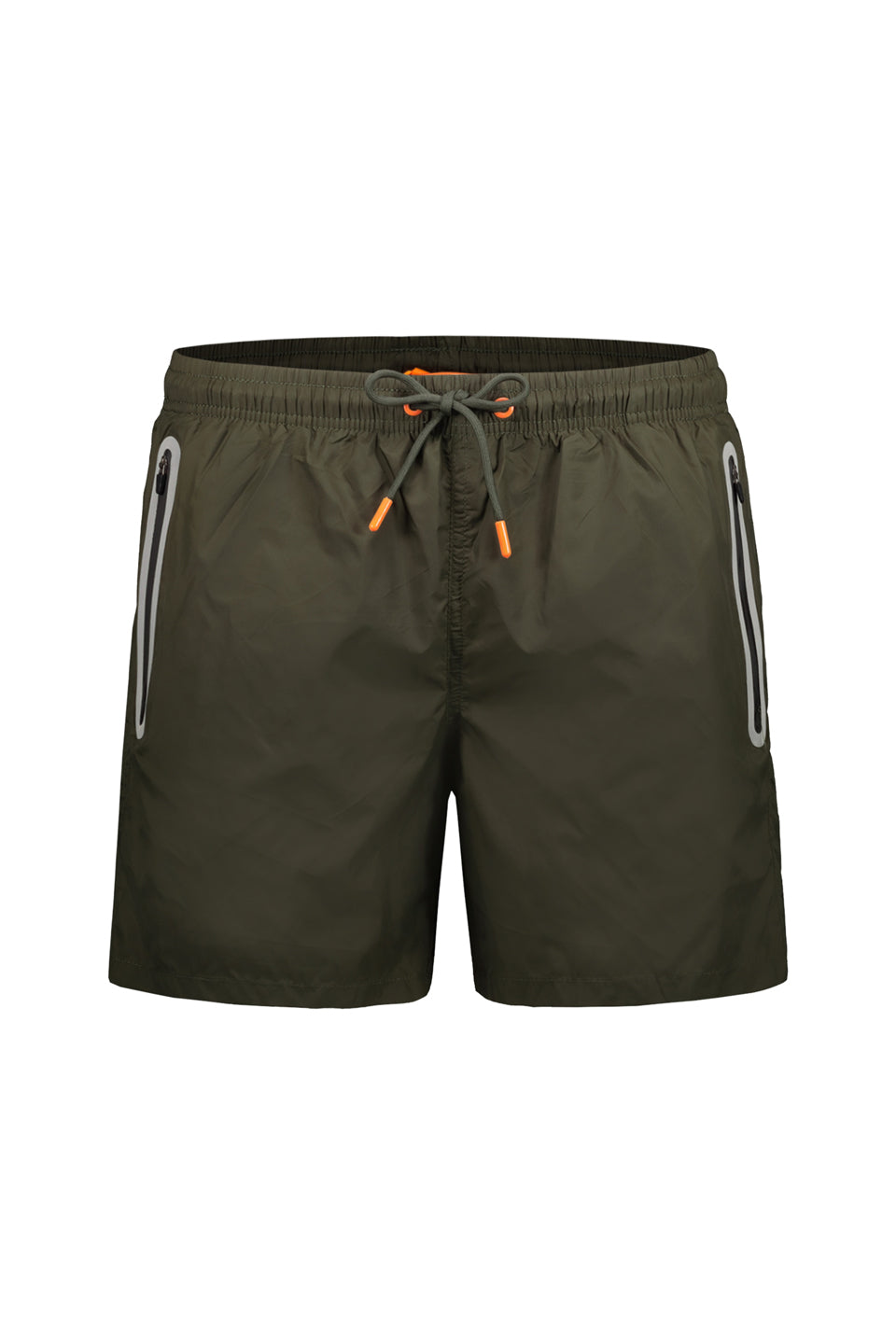 Pocket Detail Swim Shorts In Green
