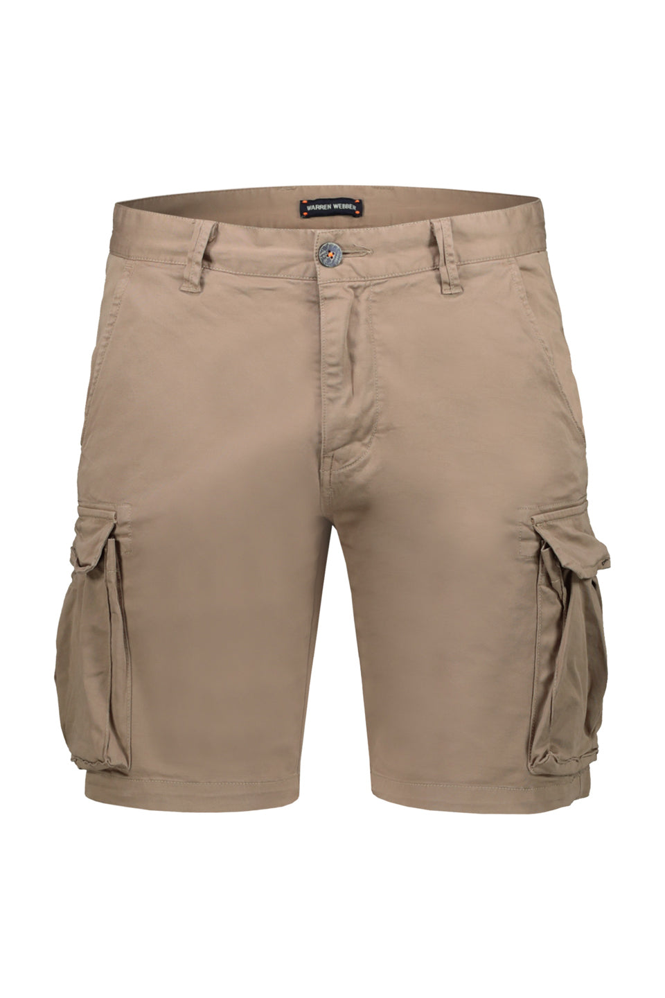 Fitted Cargo Shorts In Camel