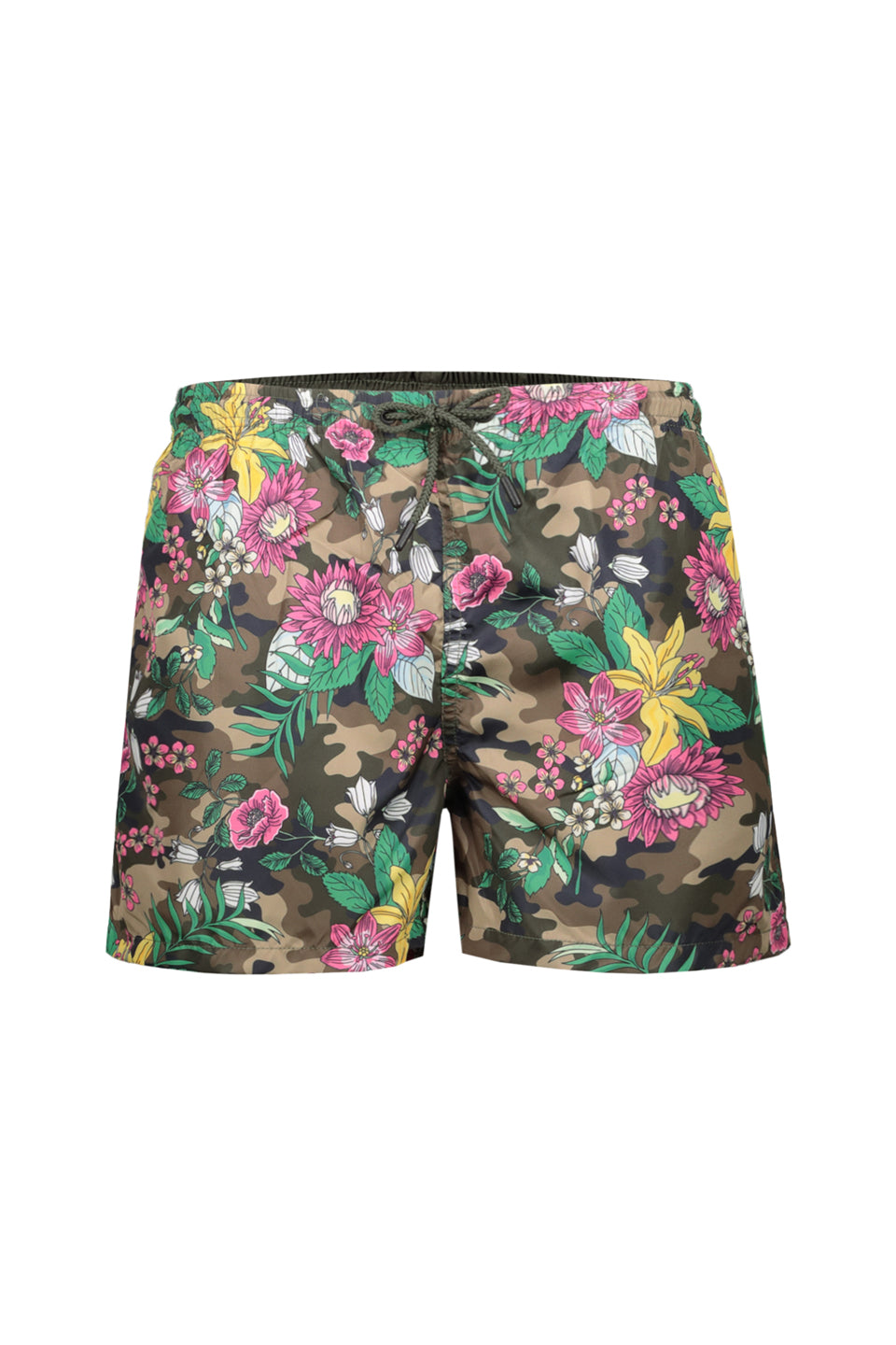 Floral Camo Print Swim Shorts